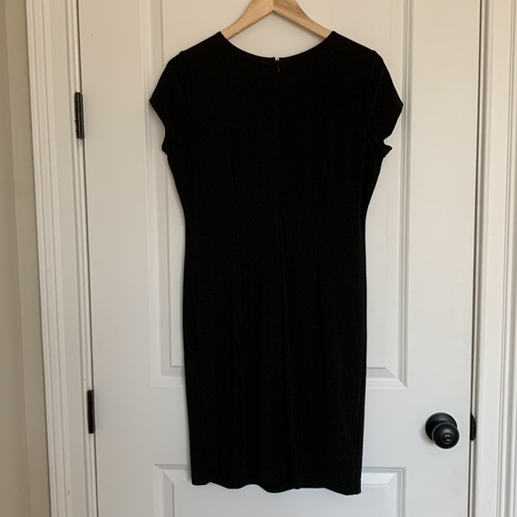 Joan Rivers Women’s Silky Sheath Dress Black 10P - Picture 3 of 6